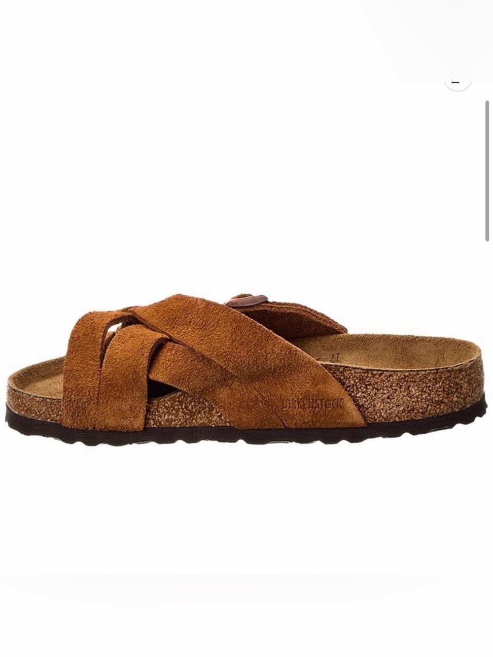 Women’s Birkenstock Lugano soft footbed suede Crisscross Slide Sandal - Picture 2 of 9